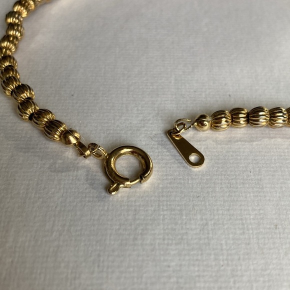 Vintage  Flexible Gold Tone Knot Fluid Metal Necklace - Picture 9 of 11